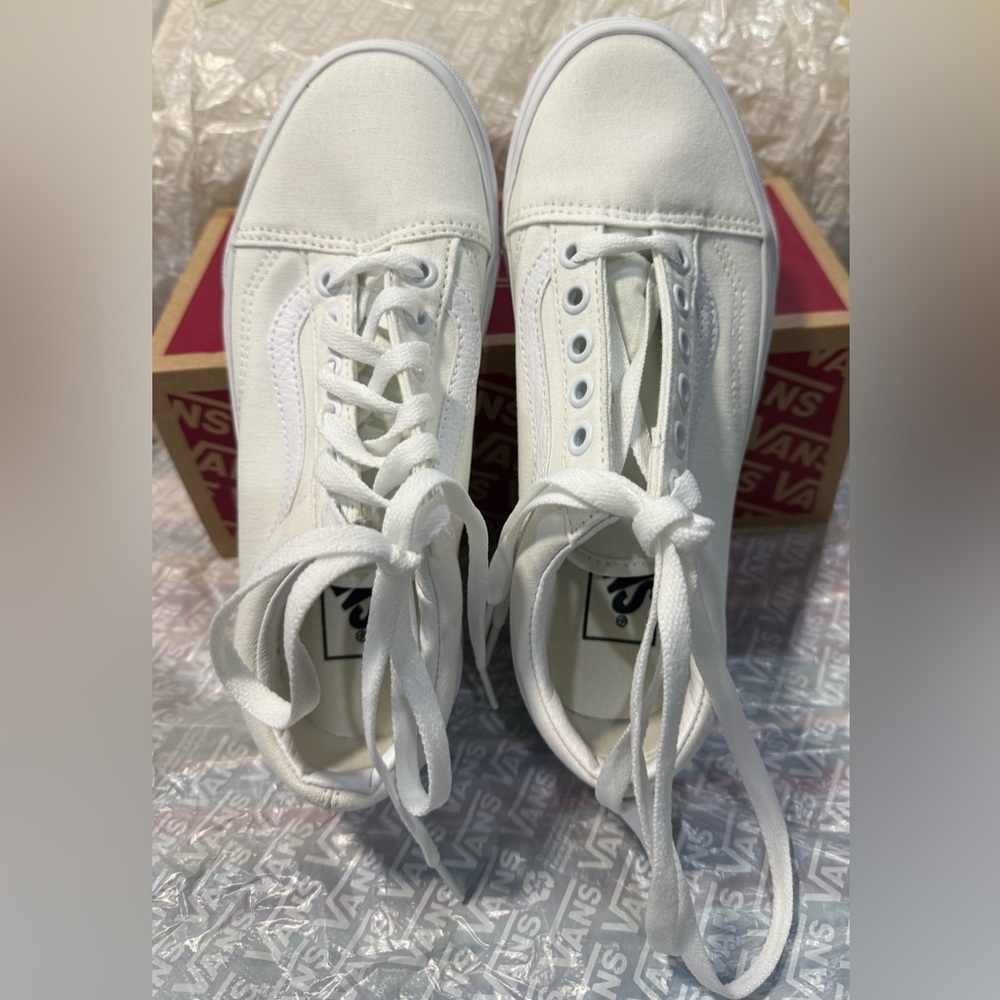 VANS / Old Skool True White, women’s-Men's / Sneakers /Size Women’s 5.5 Men’s4 - Picture 5 of 11